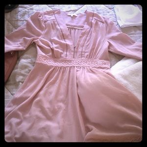 Pale pink medium baby doll dress